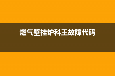 科曼壁挂炉e6故障(燃气壁挂炉科王故障代码)