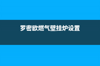 罗密欧壁挂炉经常出现E6故障该怎么办(罗密欧燃气壁挂炉设置)