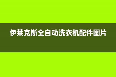 伊莱克斯全自动洗衣机e2故障代码(伊莱克斯全自动洗衣机配件图片)