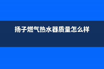 扬子燃气热水器故障ee(扬子燃气热水器质量怎么样)