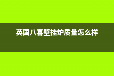 英国八喜壁挂炉e65故障(英国八喜壁挂炉质量怎么样)