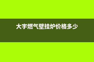 大宇燃气壁挂炉故障E3(大宇燃气壁挂炉价格多少)