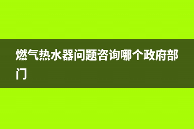 燃气热水器问题代码e1(燃气热水器问题咨询哪个政府部门)