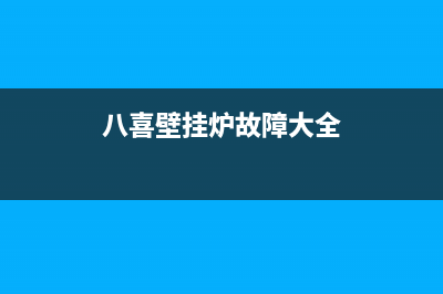 八喜壁挂炉故障代码e153(八喜壁挂炉故障大全)