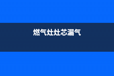 樱花燃气灶漏（煤）气问题的9个检测与排除步骤(燃气灶灶芯漏气)