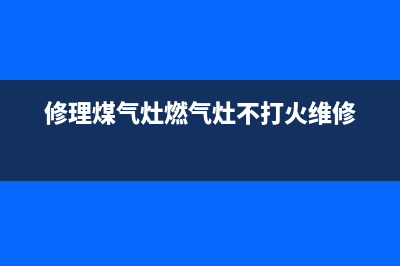 维修燃气灶不(维修燃气灶壁挂炉热水器)(修理煤气灶燃气灶不打火维修)