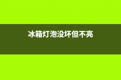 电冰箱灯泡不通电维修(电冰箱灯维修)(冰箱灯泡没坏但不亮)