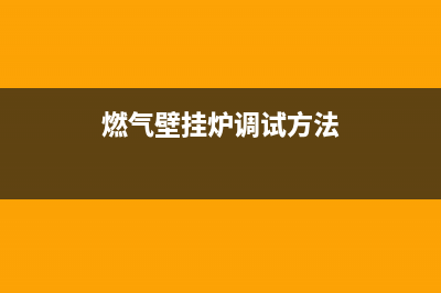 燃气壁挂炉调试故障如何解决(燃气壁挂炉调试方法)