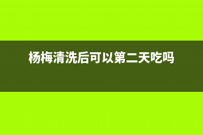 杨梅清洗后可以放冰箱冷藏吗(杨梅清洗后可以放冰箱吗)(杨梅清洗后可以第二天吃吗)