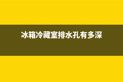 冰箱冷藏室排水孔堵塞怎样维修(冰箱冷藏室排水孔可以灌水清洗吗)(冰箱冷藏室排水孔有多深)