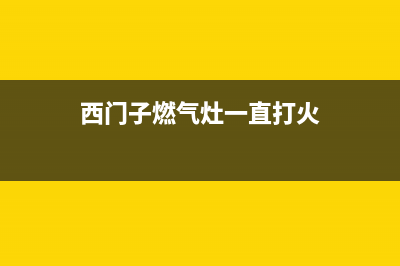 西门子燃气灶一放锅就熄火故障判断(西门子燃气灶一直打火)