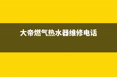 大帝热水器售后(大帝燃气热水器维修电话)