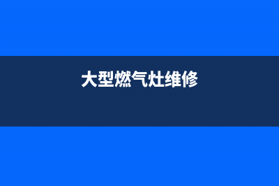 大臣燃气灶维修售后(大型燃气灶维修)