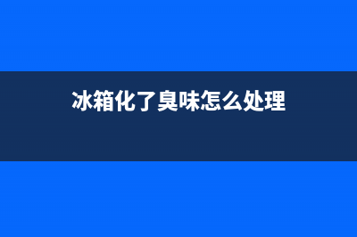 冰箱化了怎么清洗(冰箱化霜保险维修)(冰箱化了臭味怎么处理)