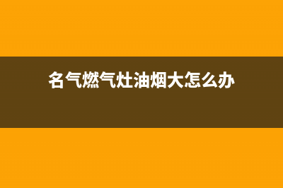 名气燃气灶油烟机清洗剂(名气燃气灶油烟机清洗)(名气燃气灶油烟大怎么办)