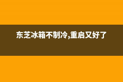 东芝冰箱不制冷的原因是什么？如何解决？(东芝冰箱不制冷,重启又好了)