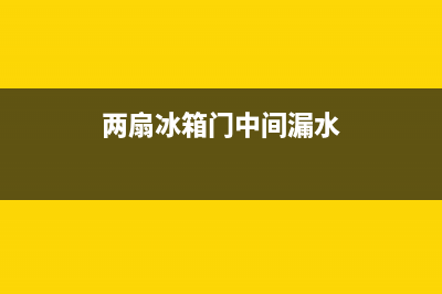 两扇冰箱门中间的合页怎么维修(两扇门的冰箱发出臭味怎么清洗)(两扇冰箱门中间漏水)