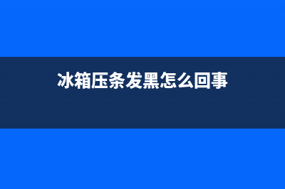 冰箱压条发黑怎么清洗(冰箱压条发霉发黑怎么清洗)(冰箱压条发黑怎么回事)