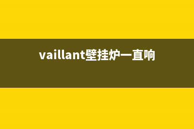 vaillant壁挂炉突然不出热水怎么办？加热无反应原因？(vaillant壁挂炉一直响)