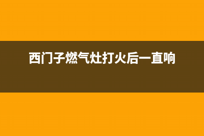 西门子燃气灶打不着火怎么修(西门子燃气灶打火后一直响)