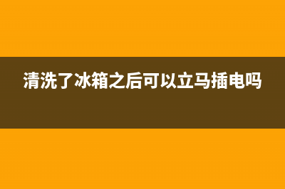 清洗冰箱后马上(清洗冰箱后门关不上)(清洗了冰箱之后可以立马插电吗)