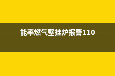 能率燃气壁挂炉售后怎样(能率燃气壁挂炉维修)(能率燃气壁挂炉报警110)