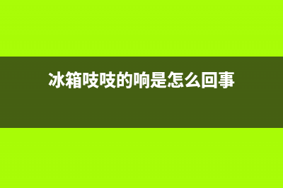 冰箱吱吱的响是怎么维修(冰箱吱吱响要维修吗)(冰箱吱吱的响是怎么回事)