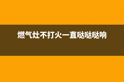 燃气灶打不着火原因和处理方法(燃气灶不打火一直哒哒哒响)