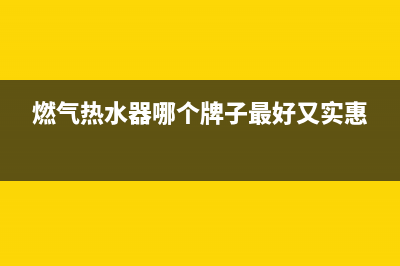 燃气热水器哪个品牌好(燃气热水器打不着火解决方法)(燃气热水器哪个牌子最好又实惠)