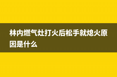 林内燃气灶打火慢检修方法(林内燃气灶打火后松手就熄火原因是什么)