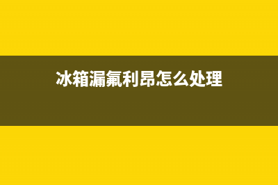 冰箱漏氟利昂怎么维修？可以试试这些方法(冰箱漏氟利昂怎么处理)