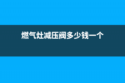 火王燃气灶减压阀如何调节(燃气灶减压阀多少钱一个)