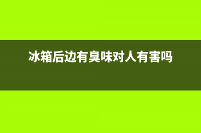 冰箱后边有臭味怎么办？这几种办法屡试不爽(冰箱后边有臭味对人有害吗)