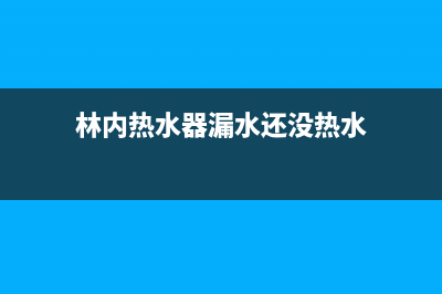 林内热水器漏水故障分析(林内热水器漏水还没热水)