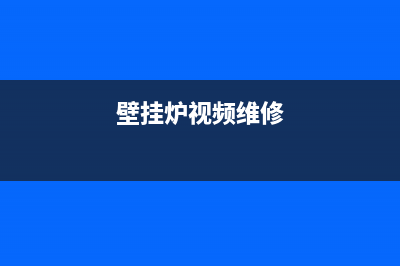 ESIN壁挂炉维修手册(壁挂炉采暖系统最全保养)(壁挂炉视频维修)