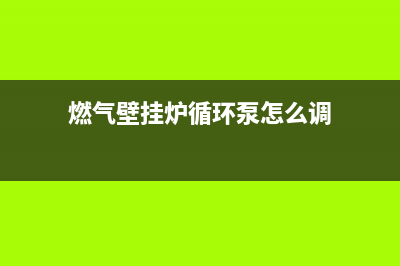 燃气壁挂炉循环水泵故障排除法(壁挂炉点火燃烧故障怎么办)(燃气壁挂炉循环泵怎么调)