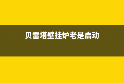 贝雷塔壁挂炉老是显示缺水原因(问题多半出在这里)(贝雷塔壁挂炉老是启动)