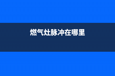 爱妻燃气灶脉冲点火器故障现象(燃气灶脉冲在哪里)