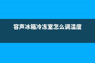 容声冰箱冷冻室故障(换过3台冰箱)(容声冰箱冷冻室怎么调温度)