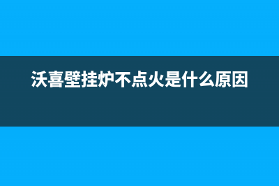 沃喜壁挂炉为什么会有噪音(沃喜壁挂炉不点火是什么原因)